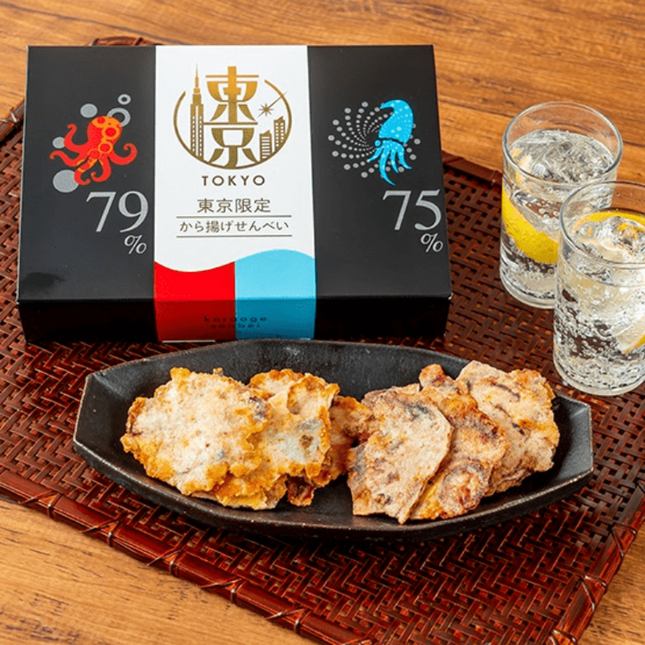 Octopus and Squid Karaage Senbei (Box of 10)