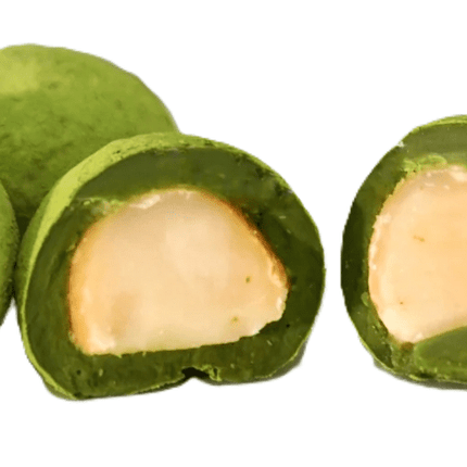 Matcha-Chocolate Covered Macadamia Nuts