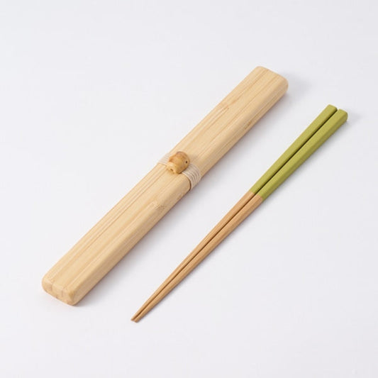 Colorful Chopstick Case Set, Yellow