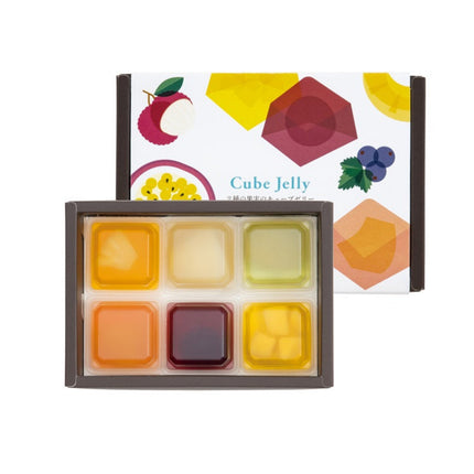 Cube Jellies of 5 Types of Fruit