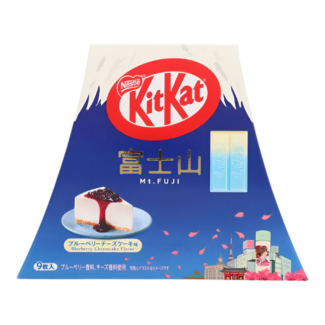 KitKat Mini Mount Fuji Blueberry Cheesecake (Box of 9)