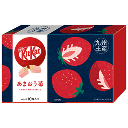 KitKat Mini Kyuushuu Amaou Strawberry (Box of 10)