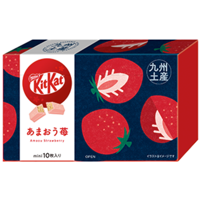 KitKat Mini Kyuushuu Amaou Strawberry (Box of 10)