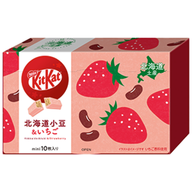 KitKat Mini Hokkaido Soybean & Strawberry (Box of 10)