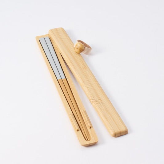 Kōchōsai Kosuga Uruu Chopstick Case Set, Light Gray