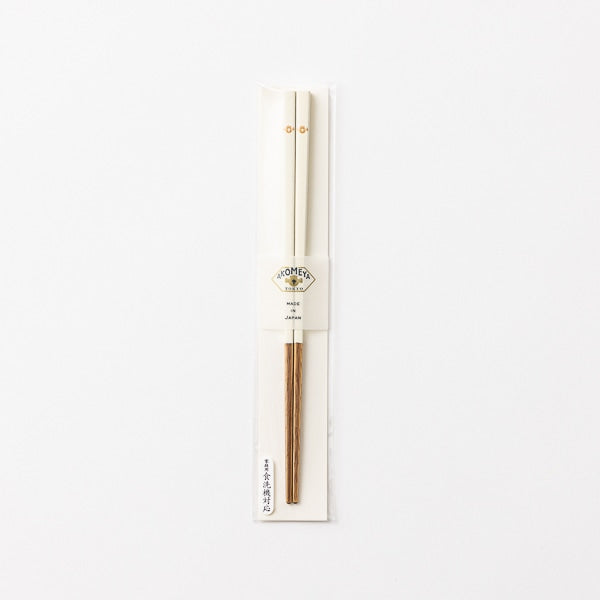 Lacquered Children's Chopsticks, Milk White 18cm