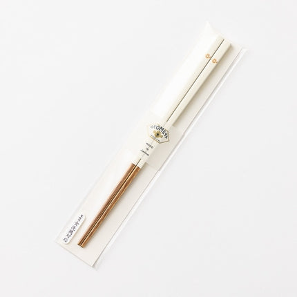 Lacquered Children's Chopsticks, Milk White 18cm