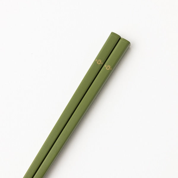 Lacquered Split Chopsticks, Moss Green 22.5cm