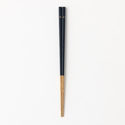 Lacquered Split Chopsticks, Iron Blue 22.5cm