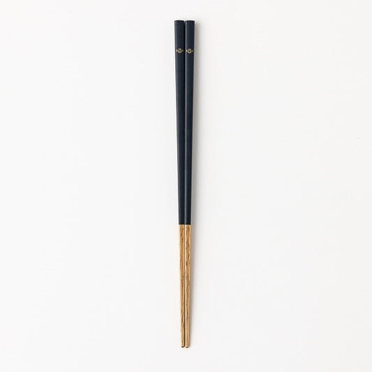 Lacquered Split Chopsticks, Iron Blue 22.5cm