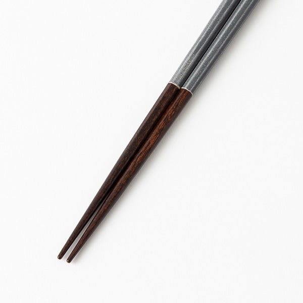 Line Rim Chopsticks Gray 22.5cm
