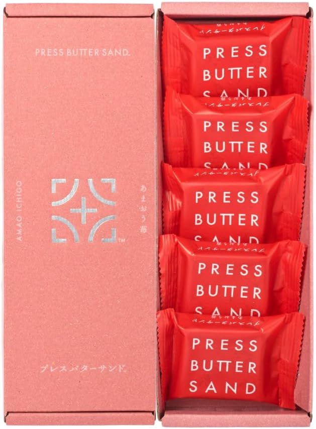 Press Butter Sand Strawberry 5 (Box of 5)