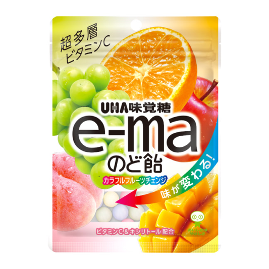 e-ma Throat Candy Colorful Fruit Change